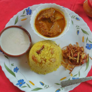 Basanti Pulao+Vaja+Dhoka+Kheeranno {10 Hours Pre-Order}