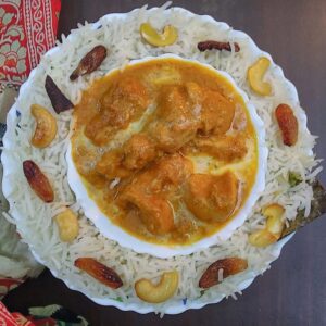 Tandoori Butter Chicken(Boneless)With Kaju-Kismis Pulao Bowl {5 Hours Pre-Order}