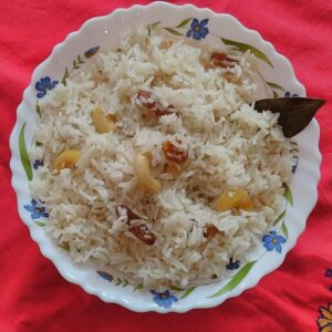 Kaju Kismis Pulao(Minimum Order Quantity=2) {5 Hours Pre-Order}