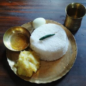 Gobindobhoger Seddha Bhat-Ghee-Alu-Dim Seddha{Minimum Order Quantity=2}{8 Hours Pre-Order}